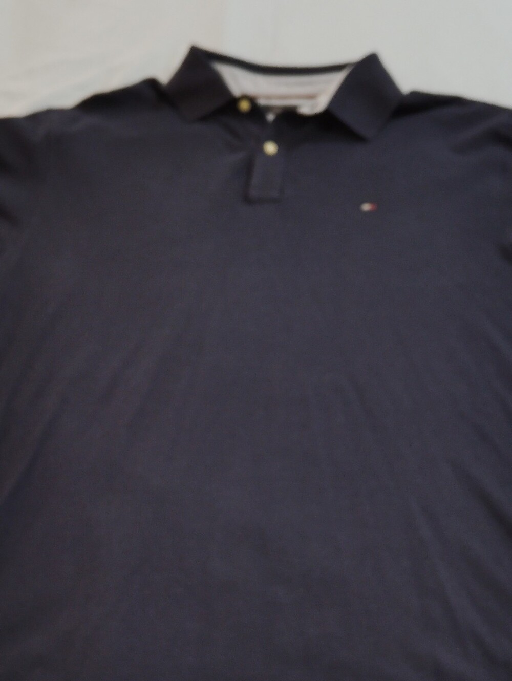Tommy Hilfiger Navy Polo with Signature Flag